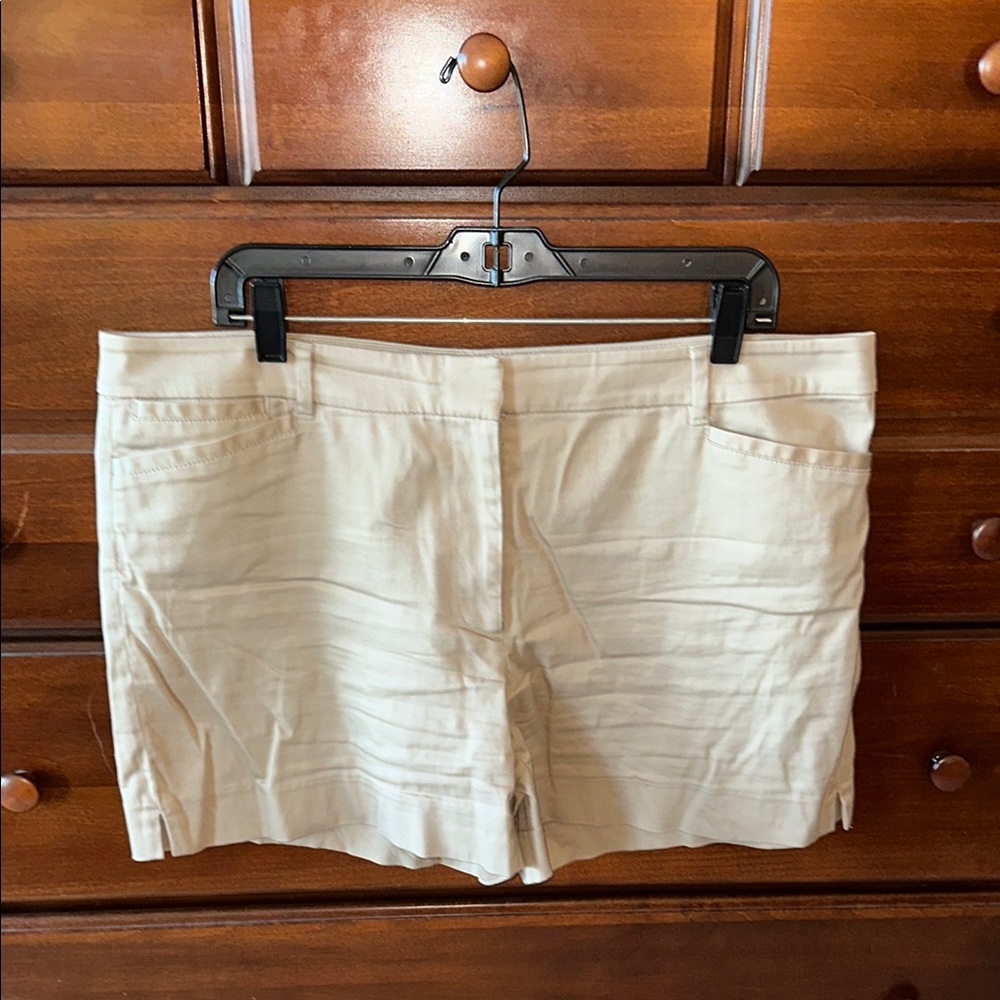 WHBM Khaki Shorts, Size 14